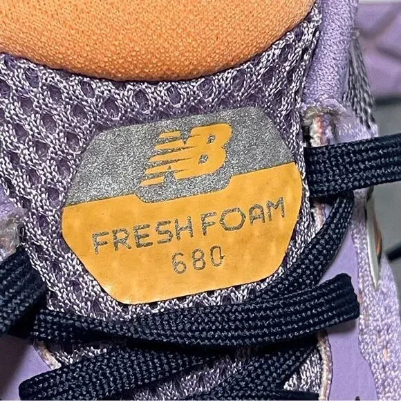 New Balance Fresh Foam 680 V7 Purple/Black/Orange Women's Running Shoes Size 11B - Picture 5 of 16